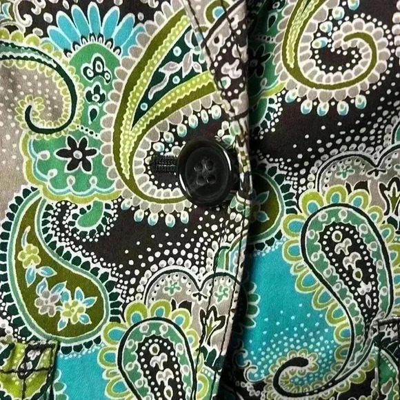 Liz Claiborne Paisley Blazer & Skirt Set Size 6 and Size 4 - Picture 5 of 16